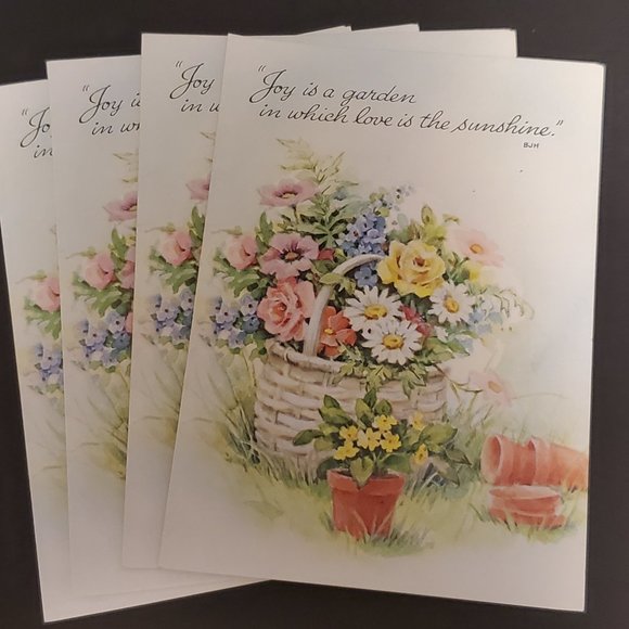 Greeting Cards (8) Red Farm Studio Flowers & Verse - Picture 2 of 5